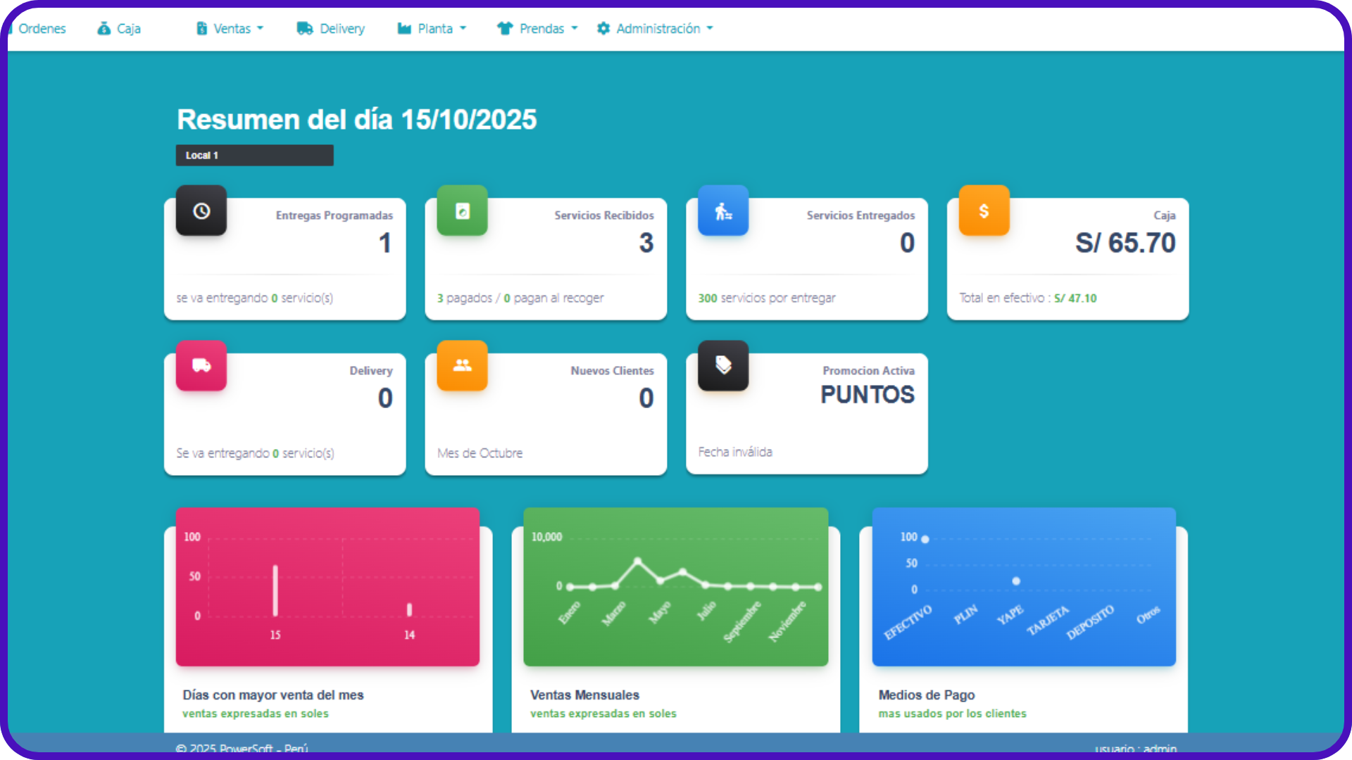 PowerClean Dashboard