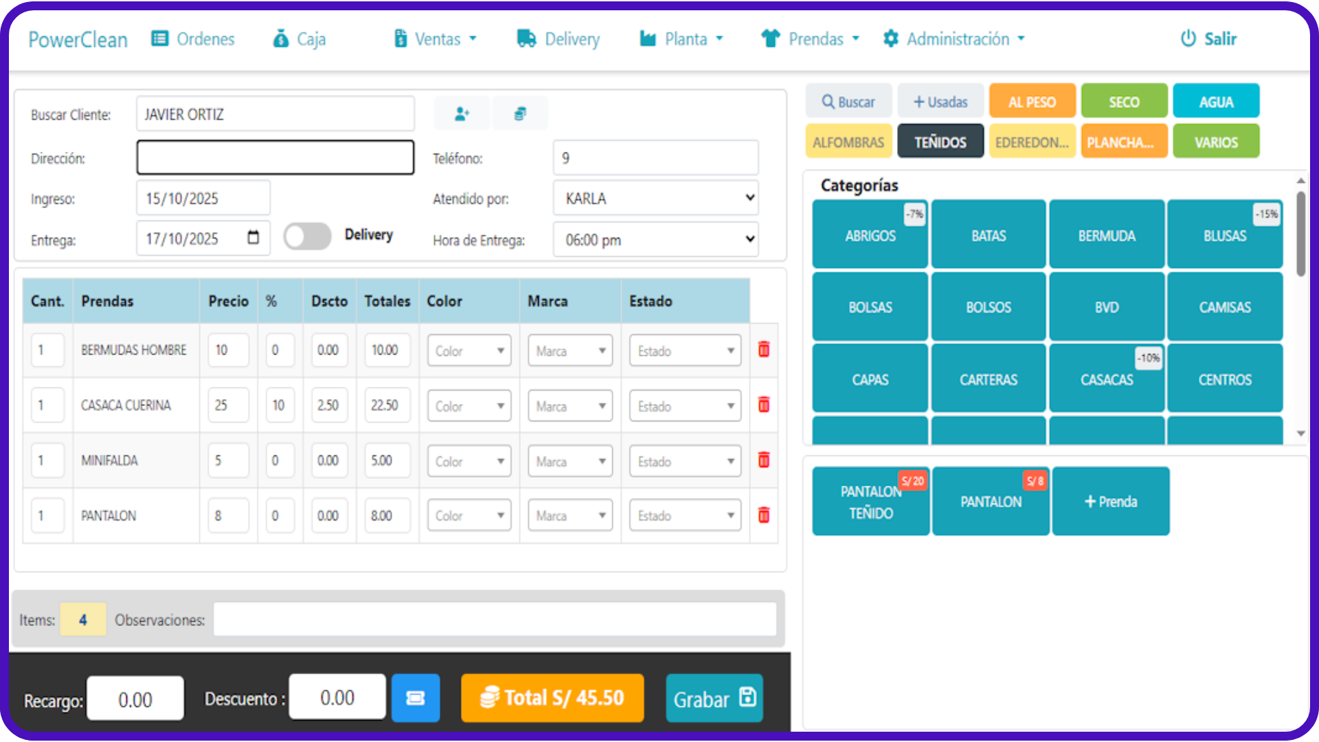 Screenshots PowerClean